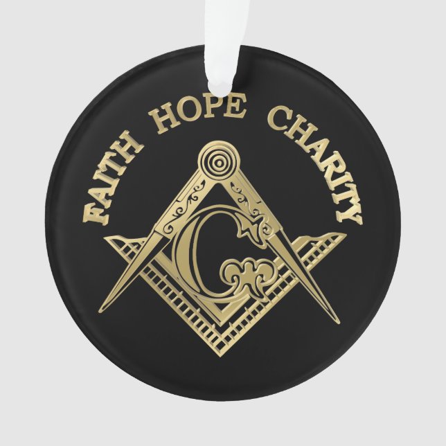 Ornamento Símbolo maçônico (Frente)