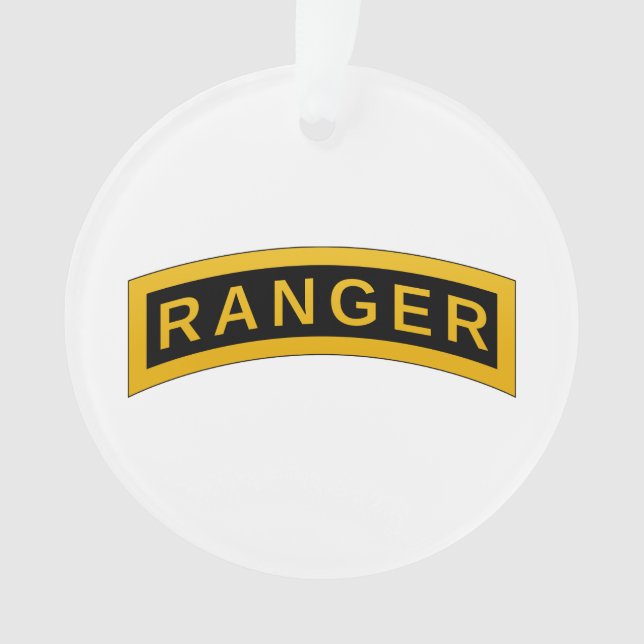 Ornamento Símbolo Militar de RANGER do Exército - PERSONALIZ (Frente)