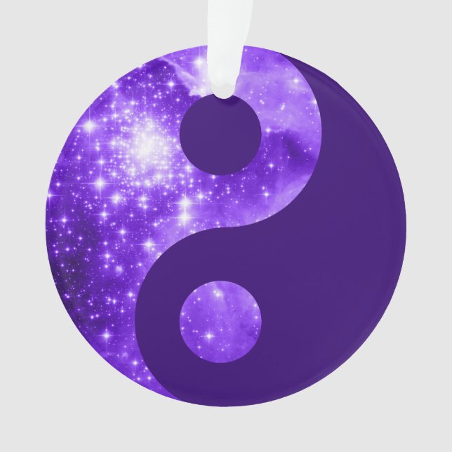 Ornamento Símbolo Purple Stars Yin Yang (Frente)