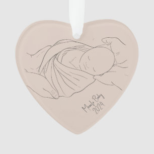 Ornamento Simples Boho Tan Do Miracle Baby