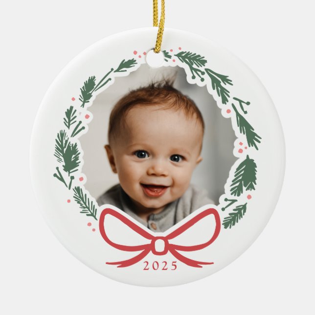 Ornamento Simples do Círculo Cerâmico de Foto por  (Frente)