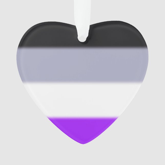 Ornamento Sinalizador de Orgulho Asexual de Queda (Frente)