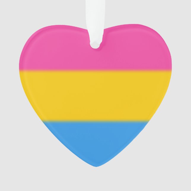 Ornamento Sinalizador do Orgulho Pansexual de Queda (Frente)