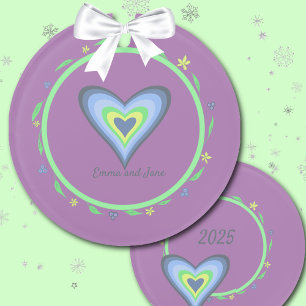 Ornamento Sisters Heart Christmas