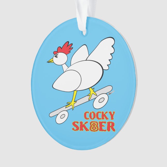 Ornamento Skater Cocky (Frente)