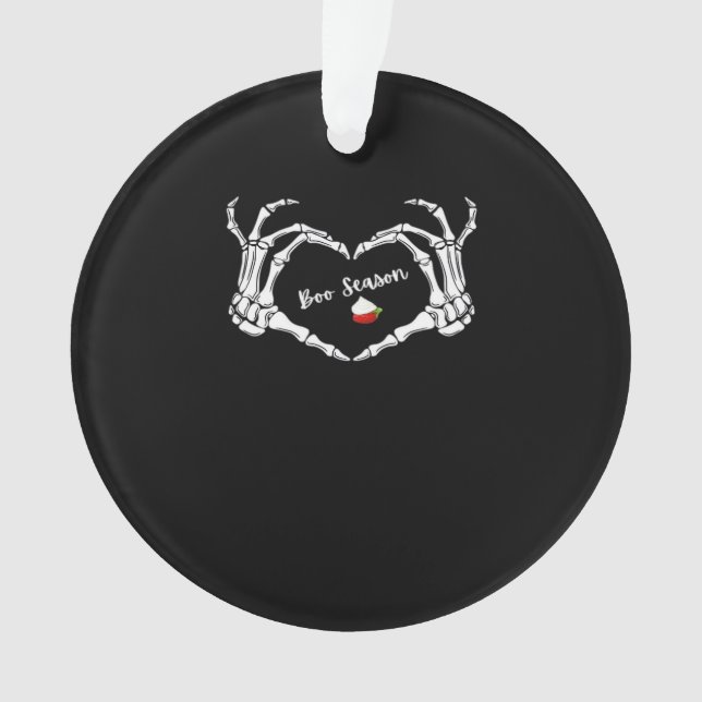 Ornamento Skeleton Hand Heart Season Classic (Frente)