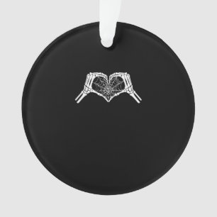 Ornamento Skeleton Heart Mãos Aranha Halloween Spooky Wo
