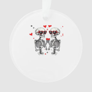 Ornamento Skeleton Heart Mãos Para Tendência
