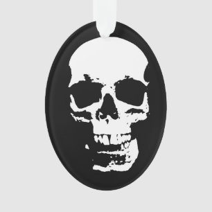 Ornamento Skull Fantasy Art Rock Punk Heavy Metal