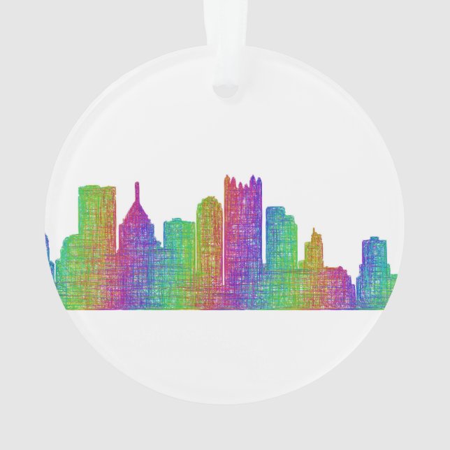 Ornamento Skyline de Pittsburgh (Verso)