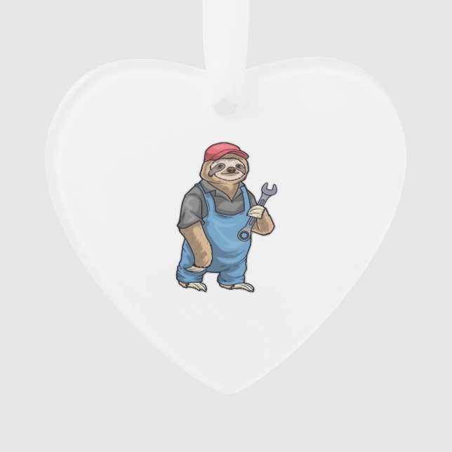 Ornamento Sloth Mechanic Wrench Classic T-Shirt (Frente)