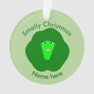 Ornamento Smelly Christmas Bruxelles Sprout Acrylic Ornament