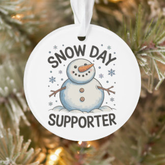Ornamento Snow Day Supporter Snowflake Christmas Winter Xmas