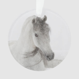 Ornamento Snowy Mare Horse Ornament