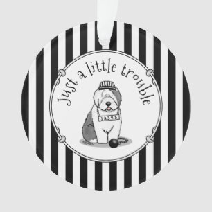 Ornamento Só um pequeno problema com a velha Cinza de pastor