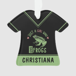 Ornamento Só uma garota que ama sapos de presentes para aman