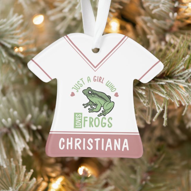 Ornamento Só uma garota que ama sapos de presentes para aman (Árvore)