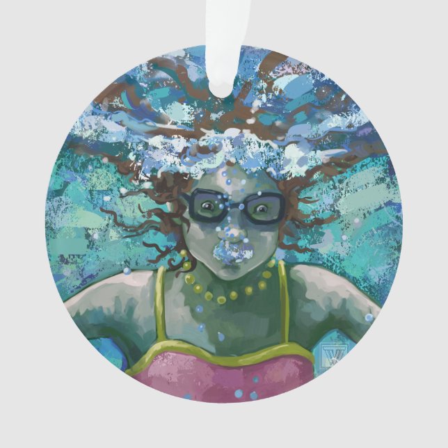 Ornamento Sob Natação de água (Frente)