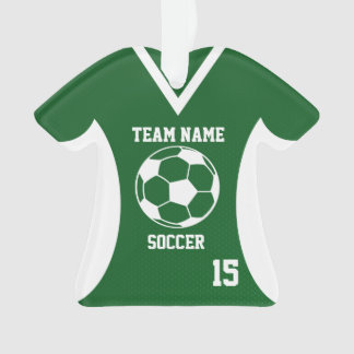 Ornamento Soccer Sports Jersey Green com foto