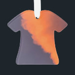 Ornamento Sonhador, nuvens mágicas em cores mágicas e sonhad<br><div class="desc">Beleza Inesperada. Fotografia da nuvem e do céu em cor laranja mágica,  azul no pôr do sol.</div>