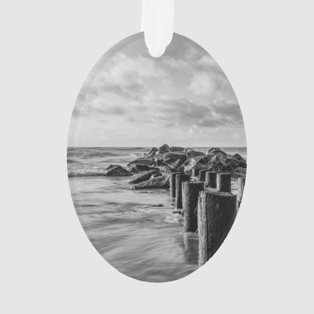 Ornamento Sonhadora Jettie Tons de Cinza (Verso)