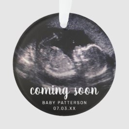 Ornamento Sonograma bonito Gravidez de foto revela Natal