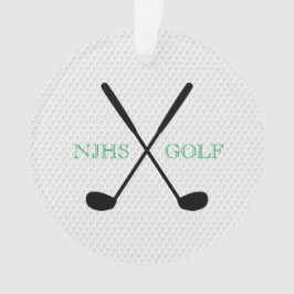 Ornamento Souvenir do Torneio da Equipe Golf Personalizado