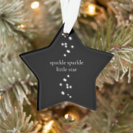 Ornamento Sparkle Sparkle Little Star Black Starlight