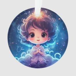 Ornamento Starry Little Princess Nighttime Girly Personalize