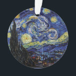 Ornamento Starry Night<br><div class="desc">Adicione um splash de cor à sua árvore de Natal,  um Ornament Starry Night,  disponível em vários estilos.</div>