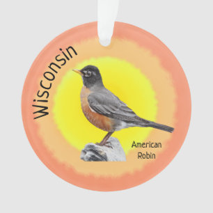 Ornamento State Bird de Wisconsin