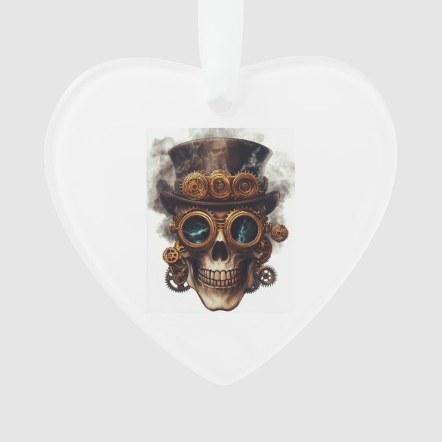 Ornamento Steampunk Skull Engine (Frente)