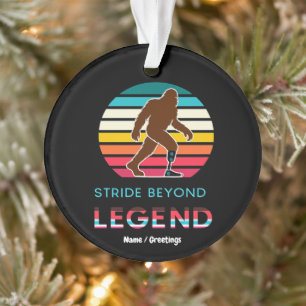 Ornamento Stride Além da Lenda Sasquatch Amputado Vintage