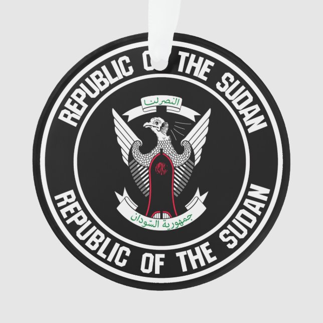 Ornamento Sudão Round Emblem (Frente)