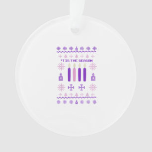 Ornamento Suéter de Natal É Época Católica Xmas