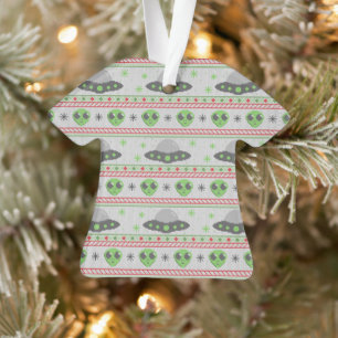 Ornamento Suéter de Natal Feio alienígena