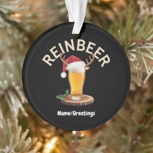 Ornamento Suéter de Natal Reinbeer Presente Engraçado de Cer