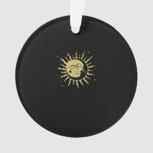 Ornamento Sun Moon com anestesia Whimsigoth de bruxa dos ano