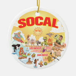 Ornamento Sunny California Cerâmica