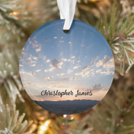 Ornamento Sunset Sky Personalizado