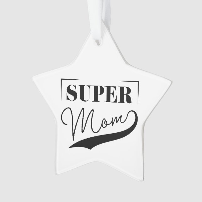 Ornamento Super Mãe (Frente)