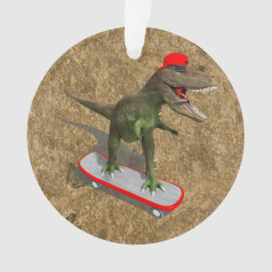 Ornamento T-Rex Skateboarding