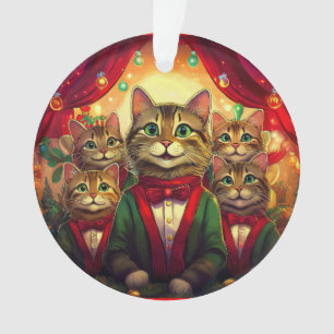 Ornamento Tabby Cat Choir