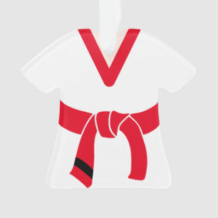 Ornamento Tang Soo Do Red Belt segundo Gup Personalizado