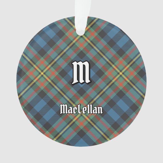 Ornamento Tartan Antigo do Clã MacLellan (Frente)