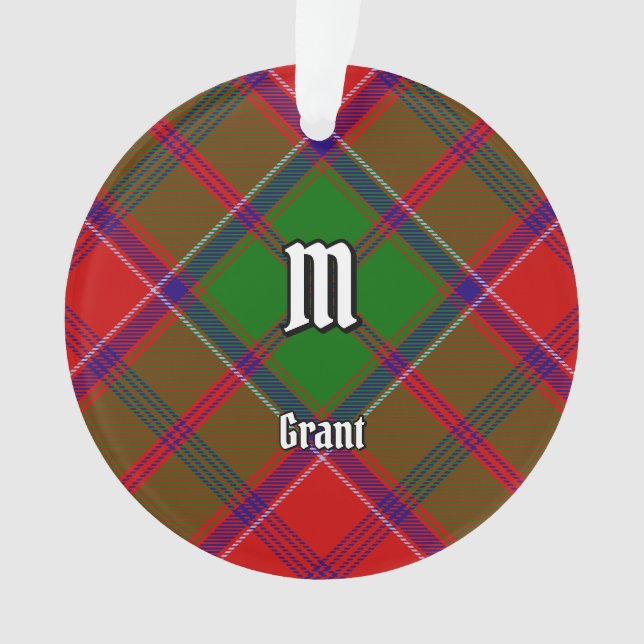 Ornamento Tartan do Clã Grant (Frente)