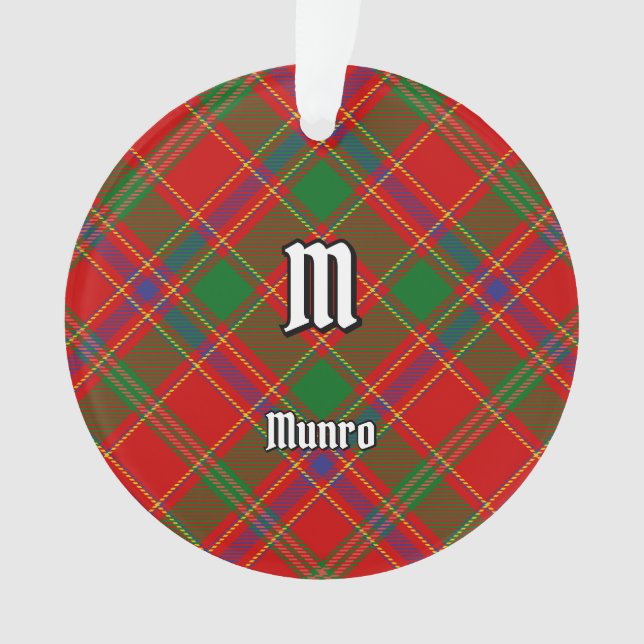 Ornamento Tartan do Clã Munro (Frente)