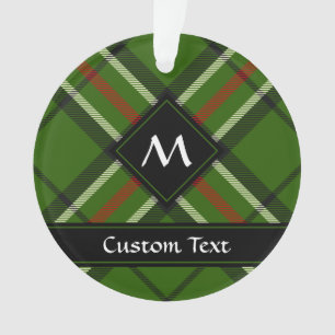 Ornamento Tartan Verde, Preto, Vermelho e Branco