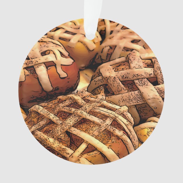 Ornamento Tartes de tarte de maçã (Frente)