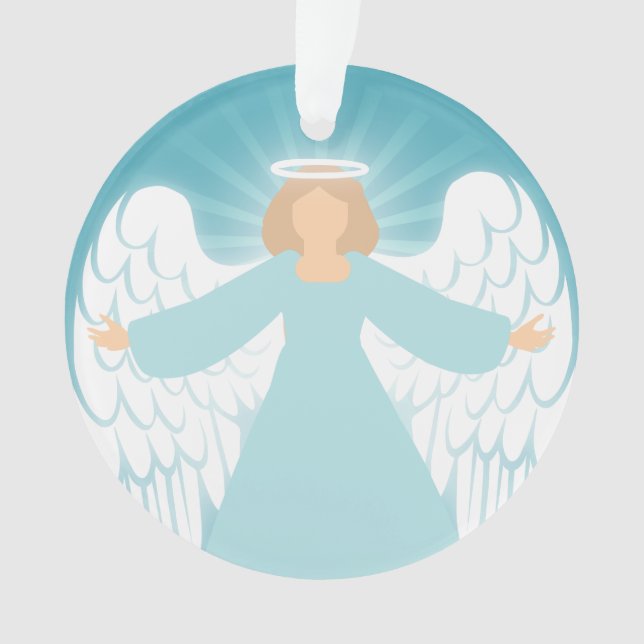 Ornamento Teal Angel (Frente)